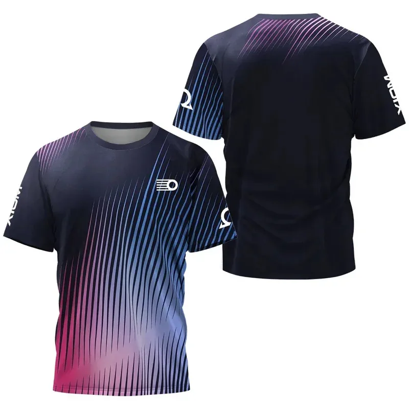 2025 Summer table tennis travel Men's T-shirt, badminton top, quick-drying high-performance summer comfortable and cool T-shirt image 2