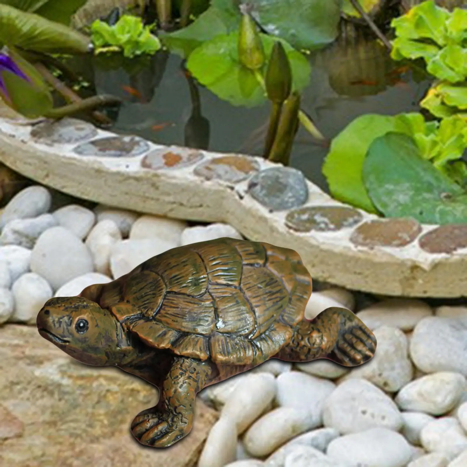 

Turtle Figurine Home Decor Garden Decoration for Bookshelf Outside Fountain
