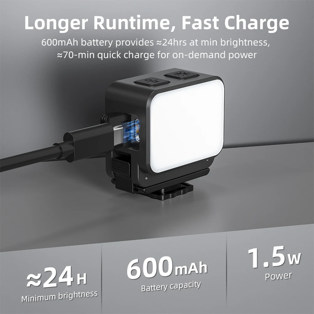 

Magnetic Fill Light for DJI Osmo Pocket 3 Compact Strong Magnetic Soft Glow 3 Light Levels Video Live Portrait Easy Carry