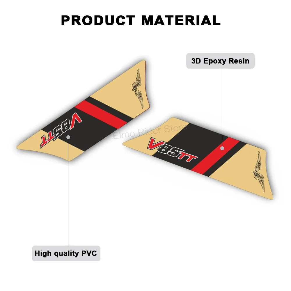 Per MOTO GUZZI V85 TT Kit adesivo protezione parafango MOTO 3D resina impermeabile protezione antigraffio