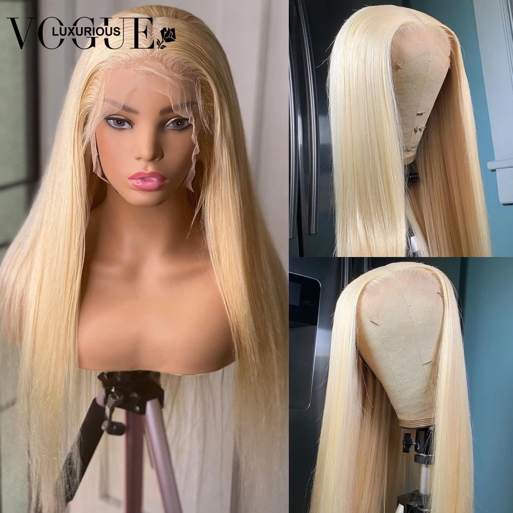 Peluca de cabello humano virgen brasileño prearrancado, pelo ondulado suelto, Color naranja claro, encaje frontal transparente, liso y sedoso, 13x4