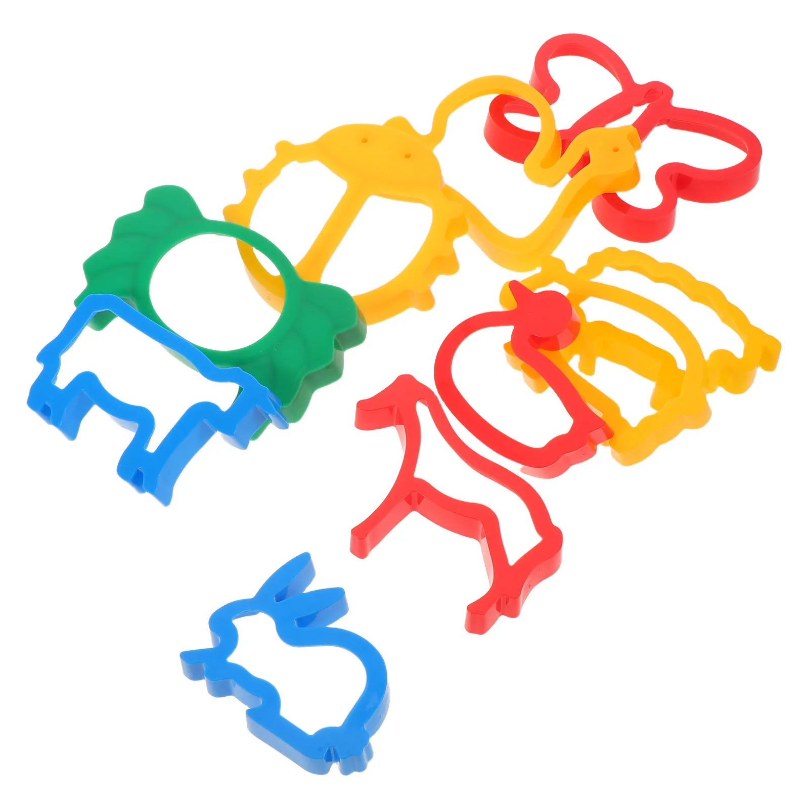 Accessoires de jeu de pâte colorés, moules en argile, ensemble de coupe-fruits d'animaux pour enfants, bricolage, activités artisanales d'apprentissage, 10 pièces