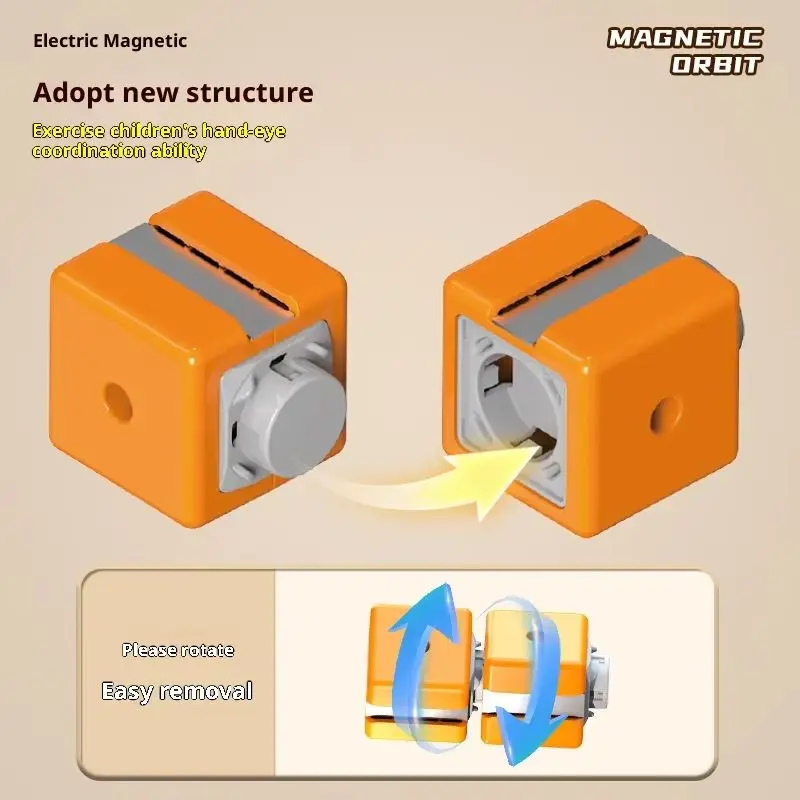 Conjunto de trem de construção magnética para crianças, brinquedos educativos STEM com fácil conexão, motor motorizado e veículos de jogo