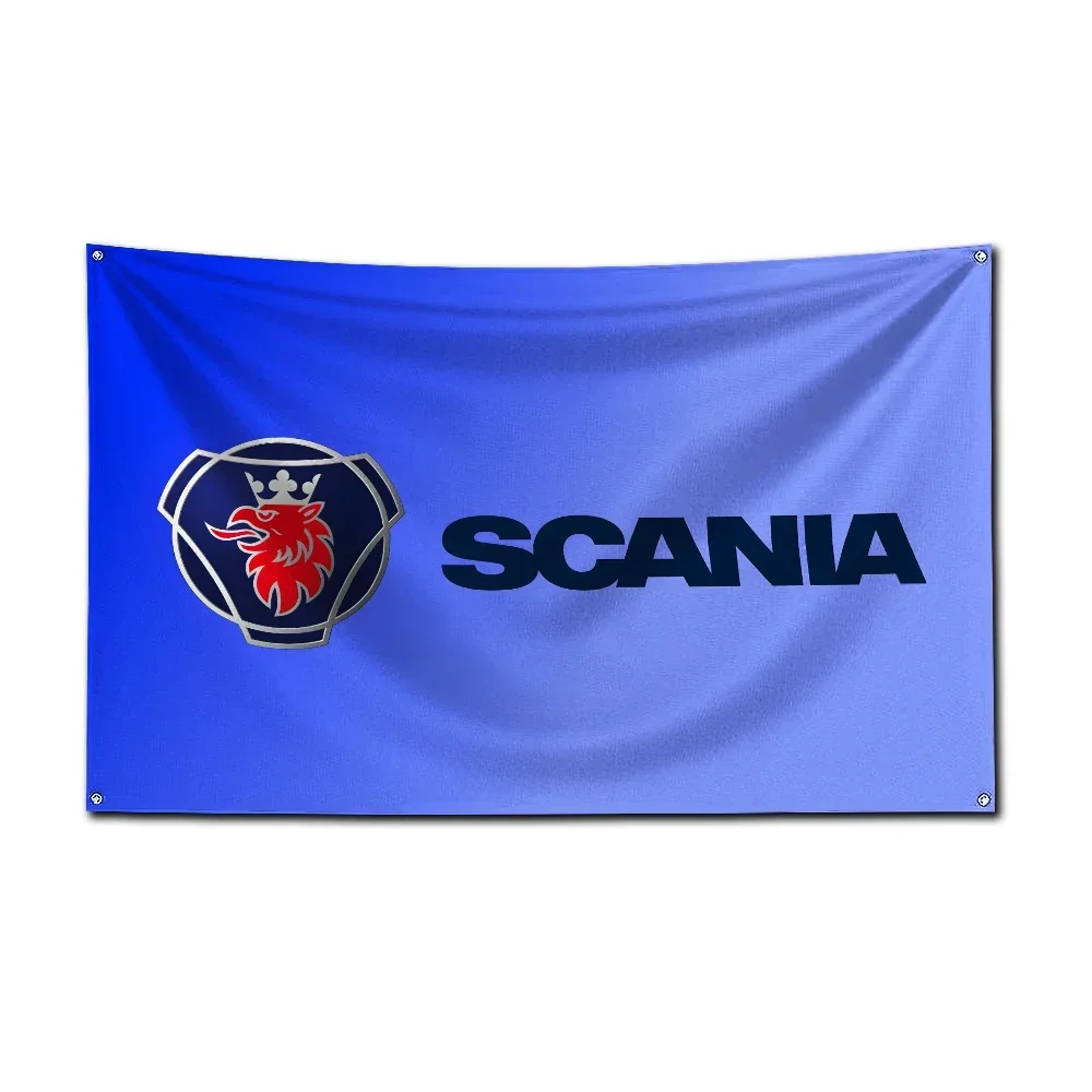 3x5 Ft Scanias Car Flag Polyester Digital Printing Banner For Garage or Out door Decoration