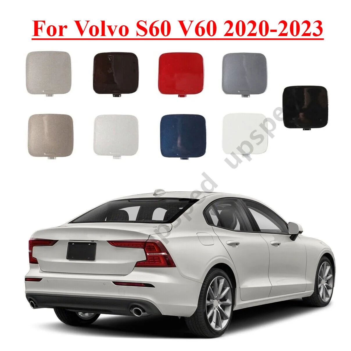 Rear Bumper Towing Tow Hook Hole Eye Cover Cap For Volvo S60 V60 2020-2023 New