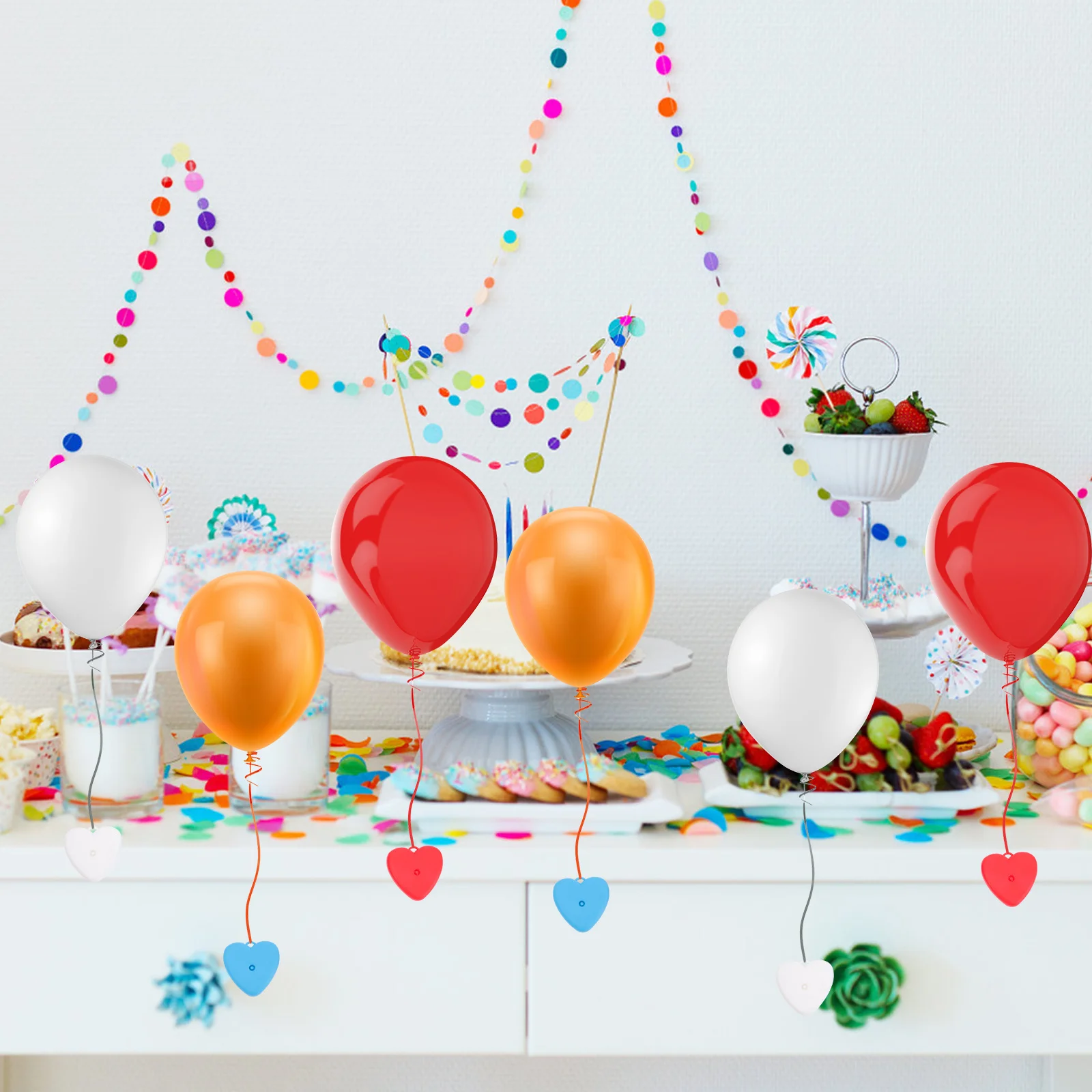 

25Pcs Heart Shaped Balloon Weights Colorful Durable for Wedding Party Birthday Balloon Decoration Balloons Weights