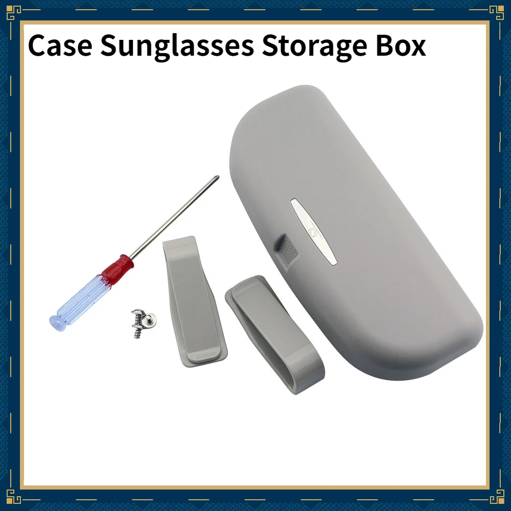 

Car Glasses Holder Car Glasses Case Sunglasses Storage Box 3 Colors Auto Interior Accessories Sun Visor Accessories