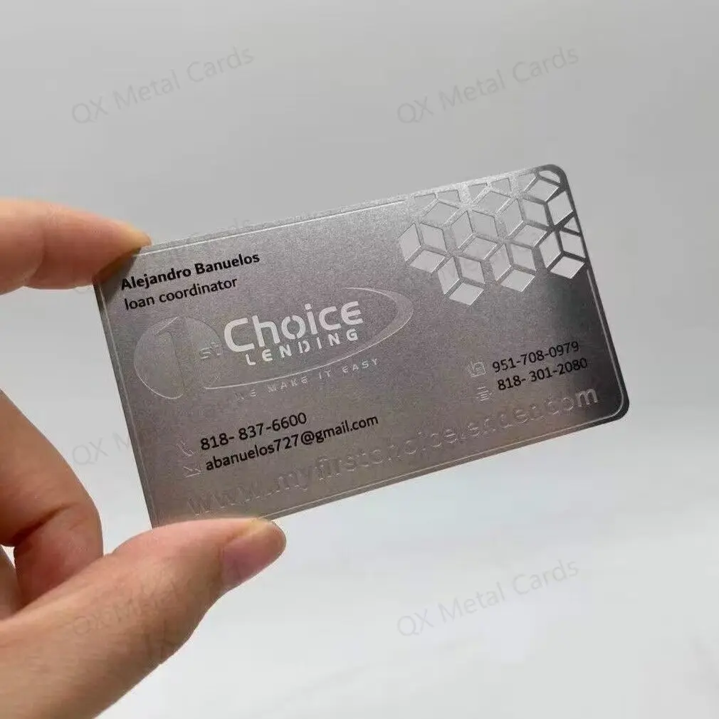 Metal Business Cards | Durable Stainless Steel Cards with NFC Integration, Custom QR Codes, & Personalized Engraving