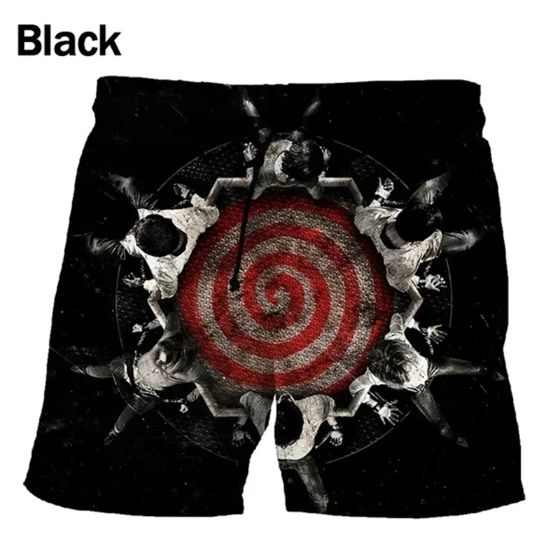 Horror Movie Saw 3d Printed Men\'s Hot Summer Beach Shorts Pants Men\'s Swim Trunks Masculina Briefs Boys Trunks Cool Ice Shorts