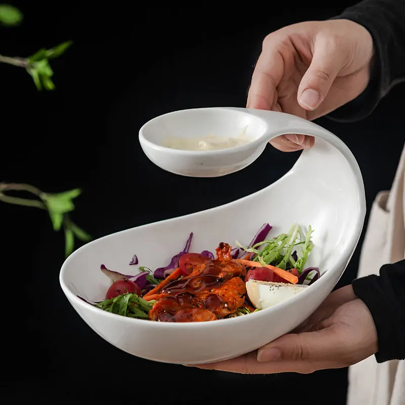 

Creative Ceramic Beautification, Dessert Plate, Dim Sum Plate, Sushi Plate, Hotel, Molecular Kitchen Display Plate.