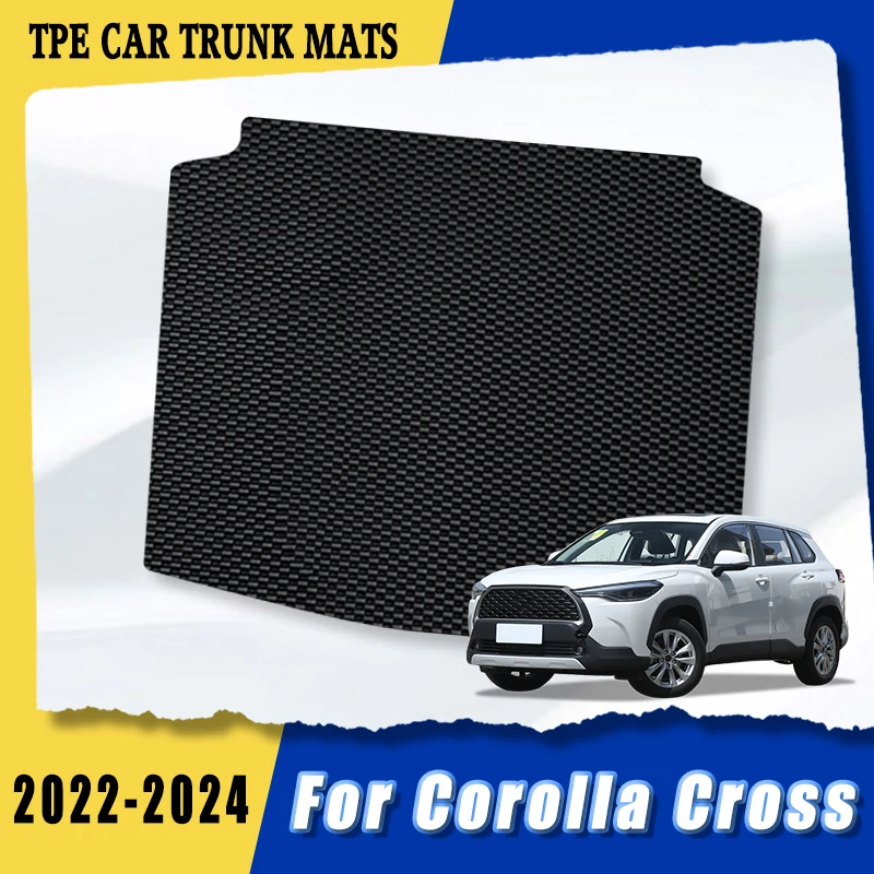 

TPE Ball Bearing Car Trunk Mats For Toyota Corolla Cross 2024 2023 2022 Cargo Liner Carpets Auto Interior Accessories Vehicles