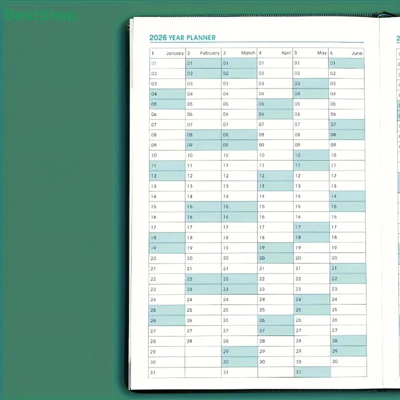

♥♥♥English Almanac 2026 Plan Book Office Schedule Book Business Notebook