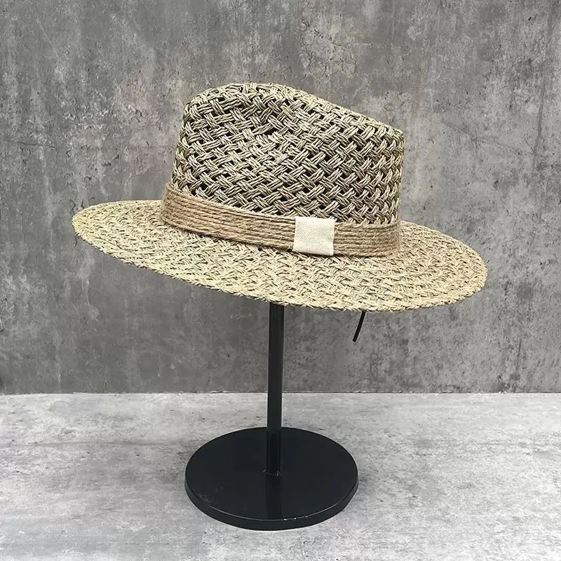 2026 French Vintage Straw Hat: Wide-brimmed Straw Topper for Men and Women – Sun Protection and Beach Hat