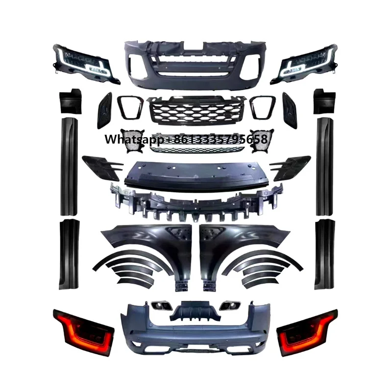 

For Range Rover Sport Old to New 14-17 Upgrade 18+ New Appearance Large Screen LCD Air Conditioning Headlights Hood Modification