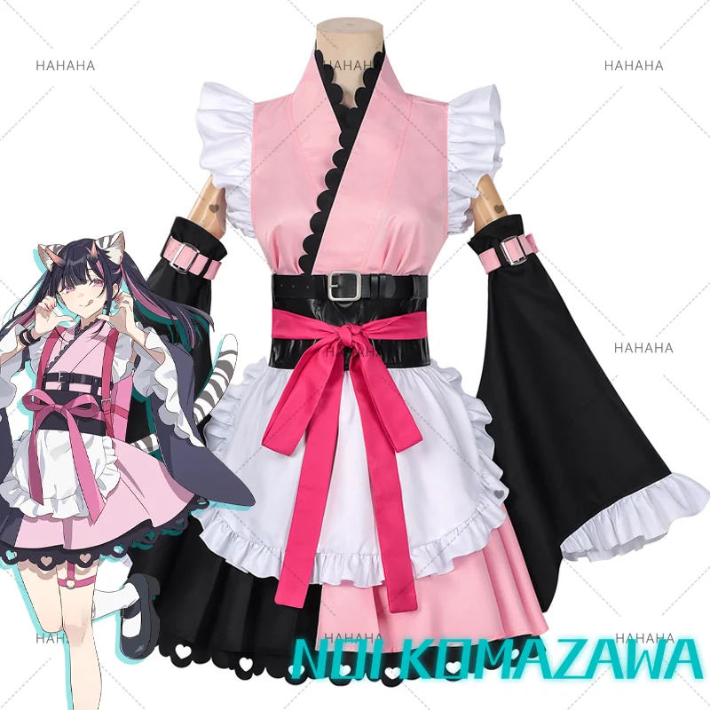

Anime Cosmic Princess Kaguya Noi Komazawa Cosplay Costume Cat Girl Nekomusume Komazawa Maid Outfit For Hallowmas Party Adult Men
