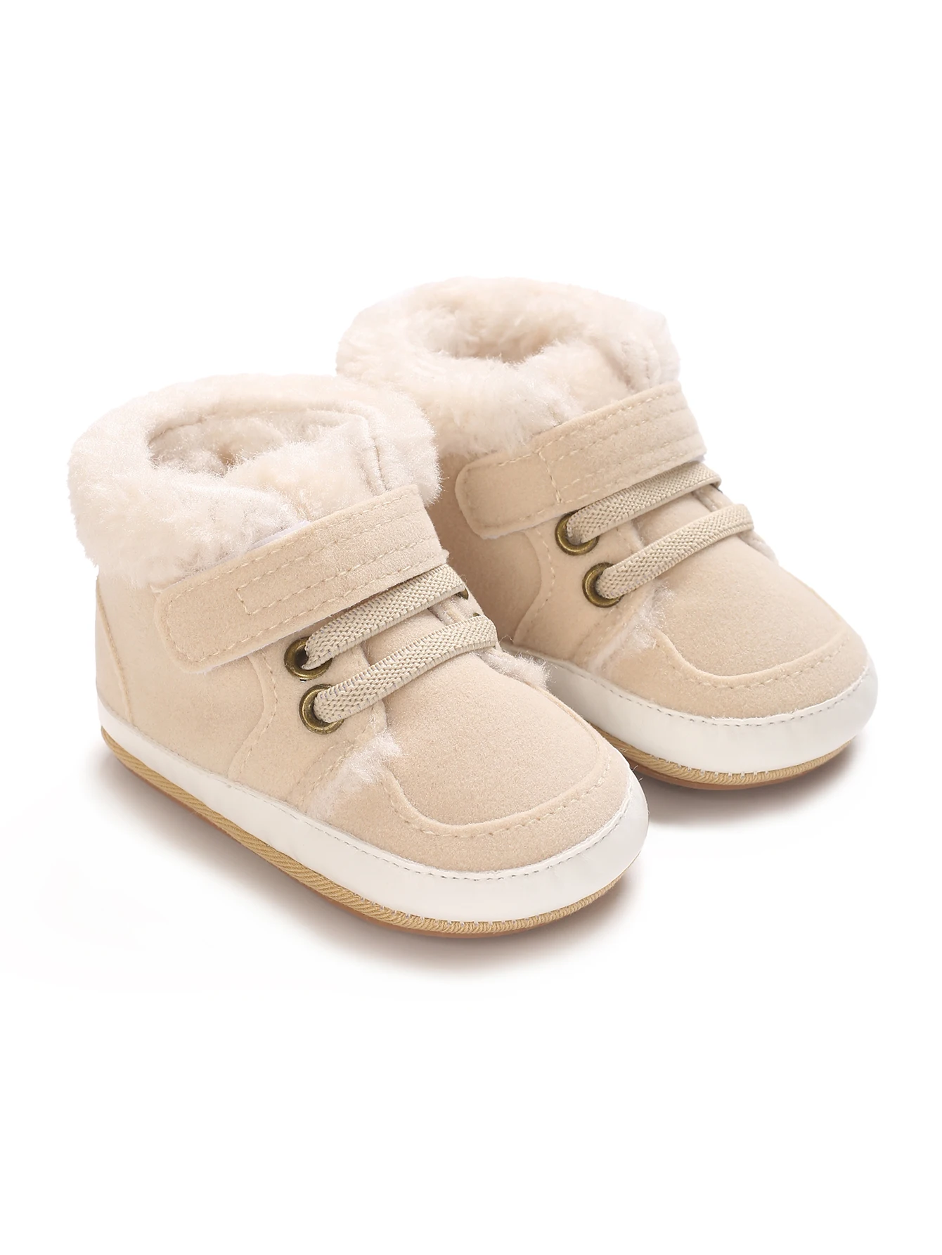 Baby Winter Boots - Soft Cotton Snow Shoes for Toddlers | Warm First Walkers 0-24M | Solid Color Design"