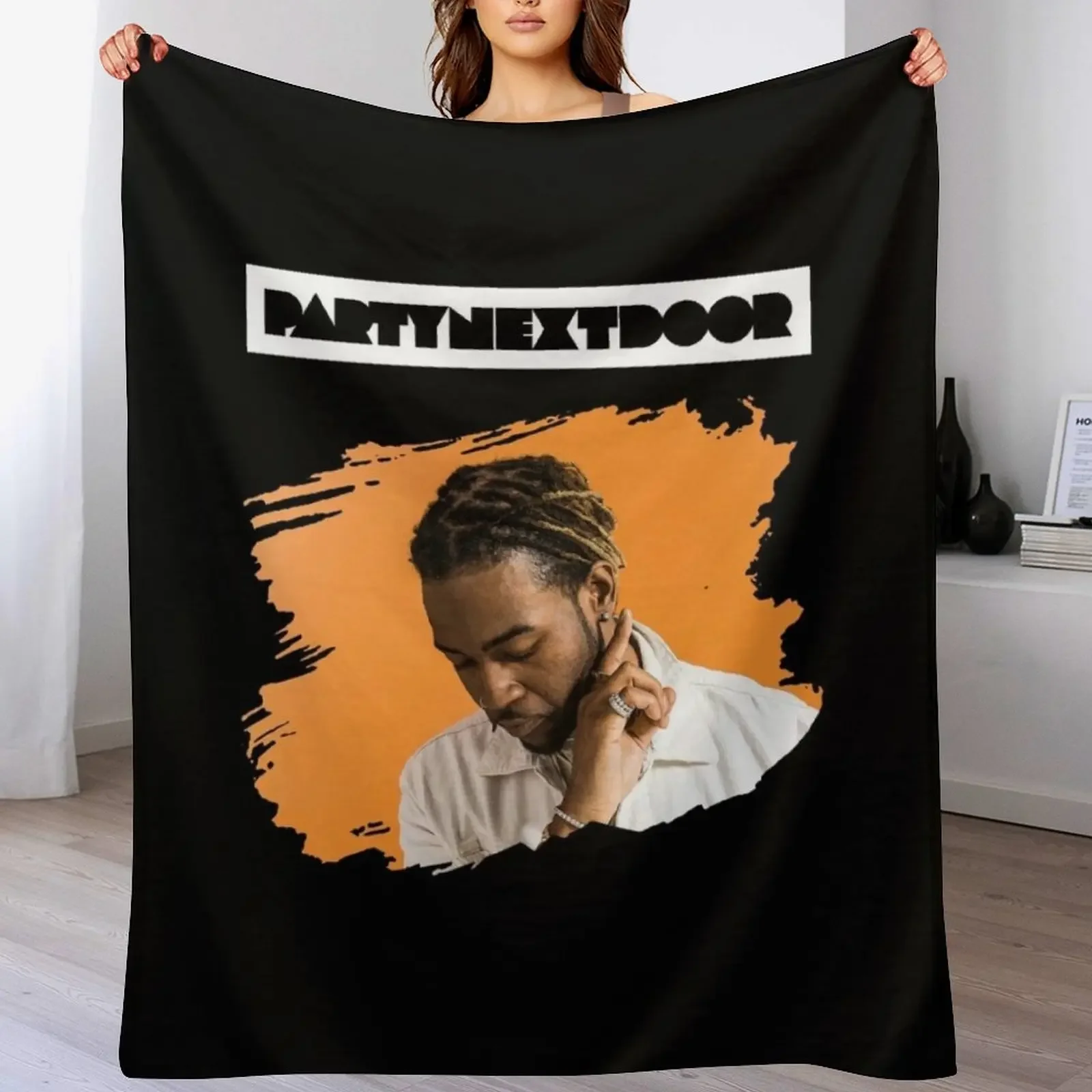 

PARTYNEXTDOOR Photo With Text v7 Throw Blanket For Decorative Sofa Bed covers Custom Winter beds Blankets