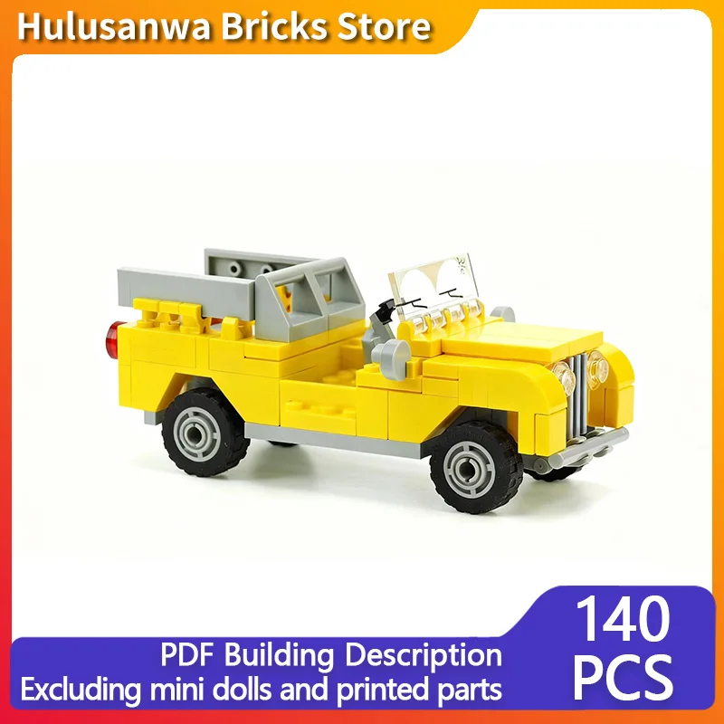 الأصفر على الطرق الوعرة نموذج مركبة MOC قوالب بناء معدات الحرب وحدات التكنولوجيا الهدايا عطلة تجميع ألعاب أطفال البدلة #1