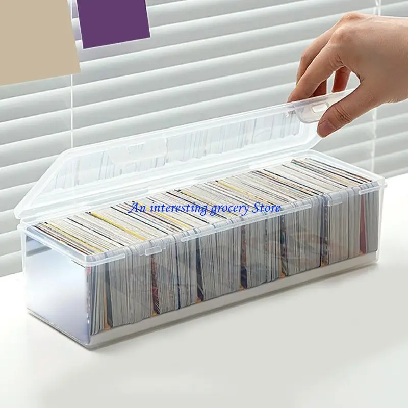 

652D Multifunction Card Collection Box Protective Storage Box Small & Portable Card Carrying Box for Travel & Outdoor Card Play