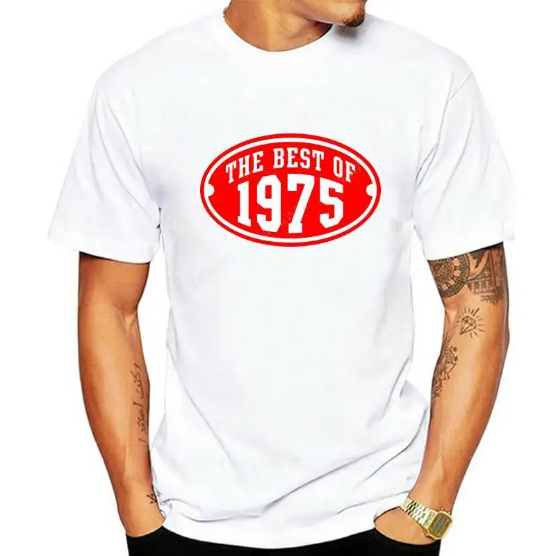 Birthday The Best of 1975 Men's Premium T-Shirt Mens Cotton Short Sleeve Print 3D Men Hot Cheap Short Sleeve Male T Shirt