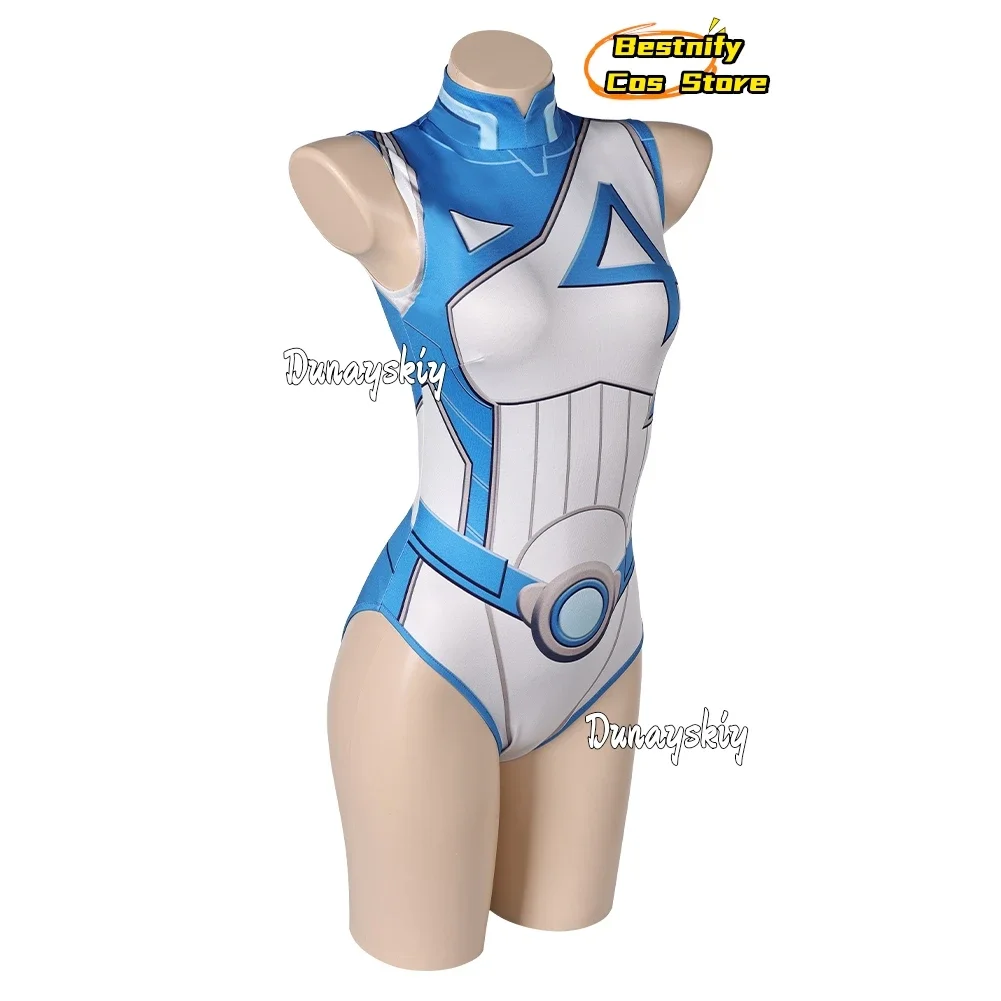 CosplayGame Rivals スーザン・ストーム コスプレ 水着 コスチューム xs-2xl 全身タイツ ボディスーツ スーツ アニメ/ビーチパーティー 女性用 ロールプレイング ジャンプ