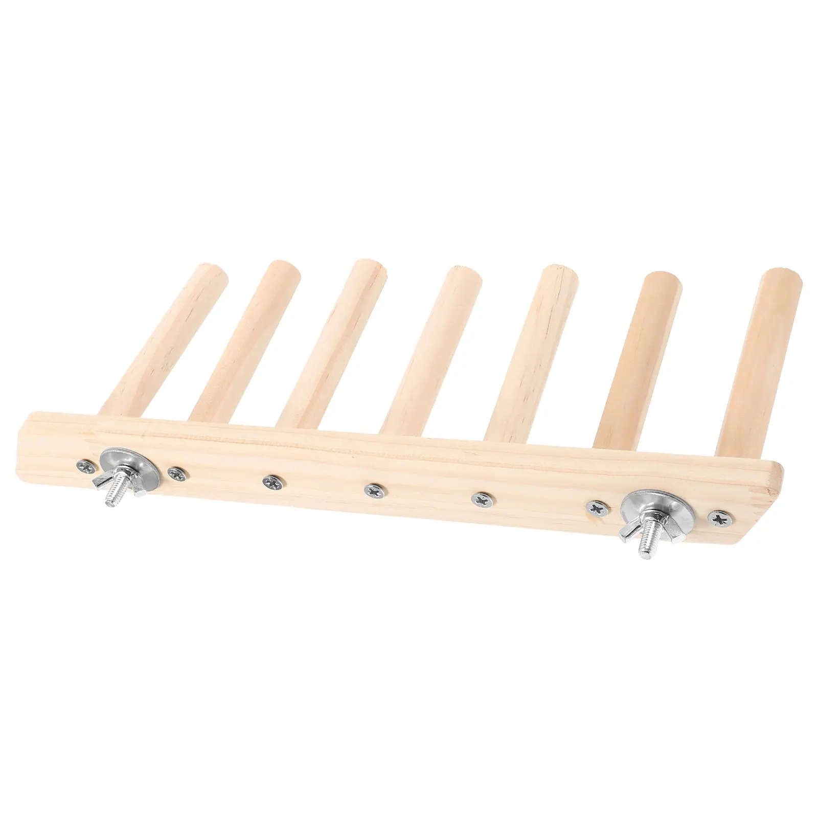 

Natural Wood For Parrot Step Hanging Durable Wooden Parakeet Perches Long Lasting Cage Stand Playground Ladder Stand Bird Perch