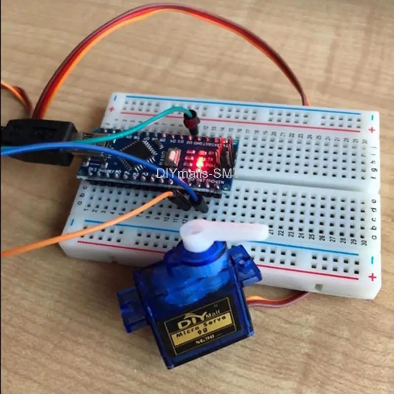 DIYmalls 10 шт. SG90 9g Micro серво-двигатель в комплекте 180 градусов для Arduino Project RC вертолет самолет автомобиль робот