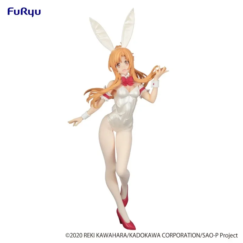 FURYU Sword Art Online Yuuki Asuna Playboy Bunny Action Toy Figures Anime Surroundings Christmas Gifts Kawaii