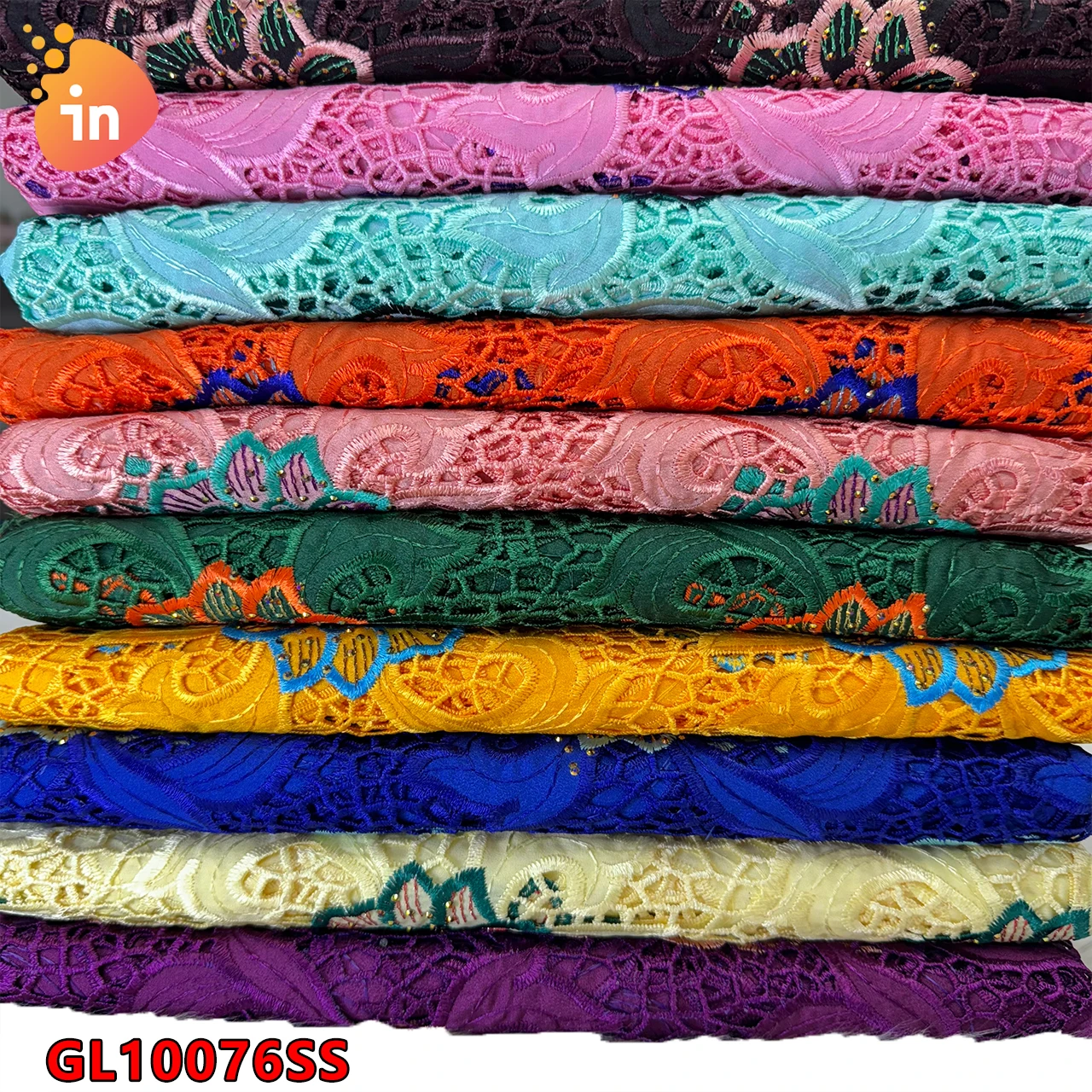 

High Quality Cord Lace Fabric Wholesale Guipure Cord Lace Fabric For Wedding Party Material GL10076SS