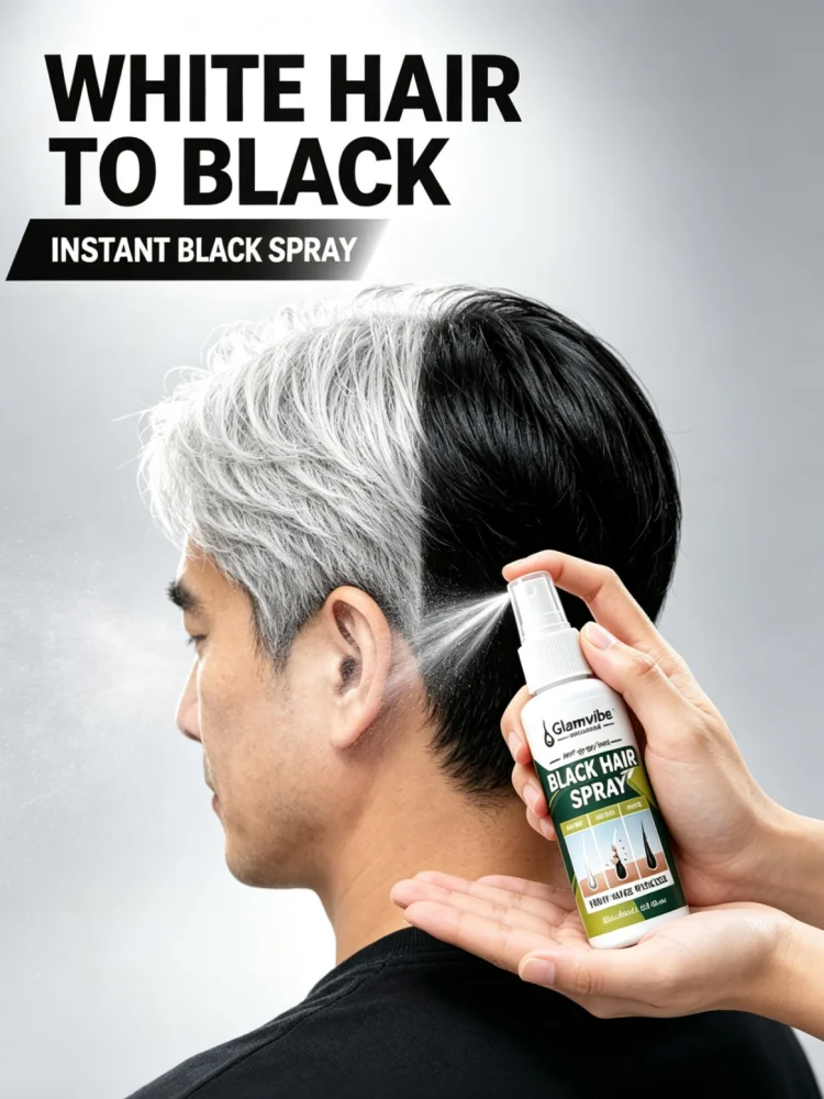 Black Hair Spray: Replenishes Hair Roots With Nutrients, Deeply Nourishes The Scalp, Reverses Premature Graying.
