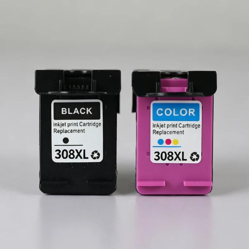 308XL 308 Ink Cartridge Remanufactured For HP308 HP Envy 6110e 6120e 6130e 6165e 6520e 6530e DeskJet 2900 Inkjet