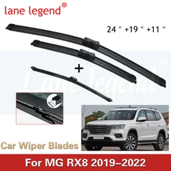 For MG RX8 2019 2020 2021 2022 Front Rear Wiper Blades Window Rubber Strip Refill Brushes Back of Windshield Windscreen Cleaning