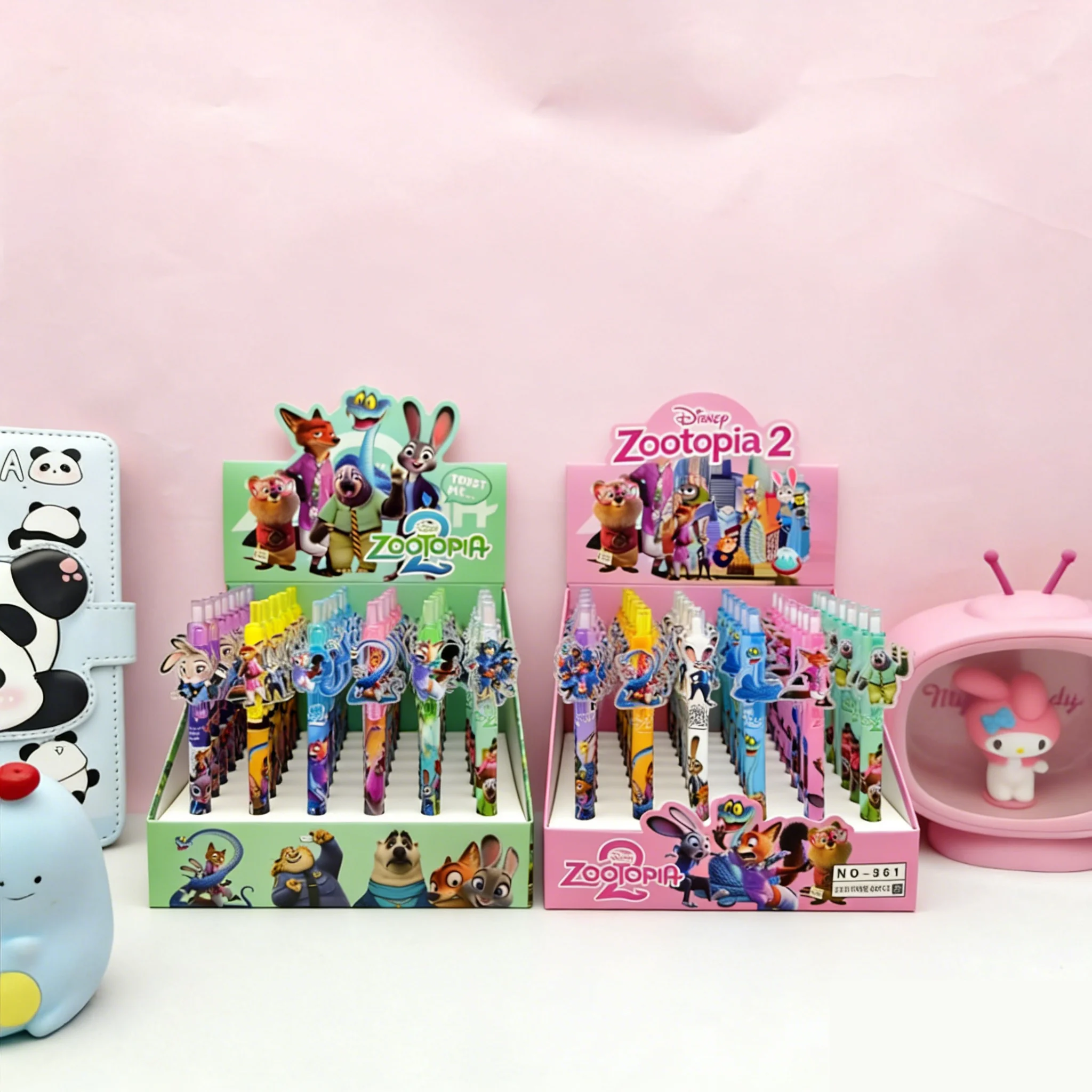 Zootopia c0.5mm canetas de gel kawaii papelaria dos desenhos animados anime periféricos derivados assinatura caneta escola material de escritório presentes de festa