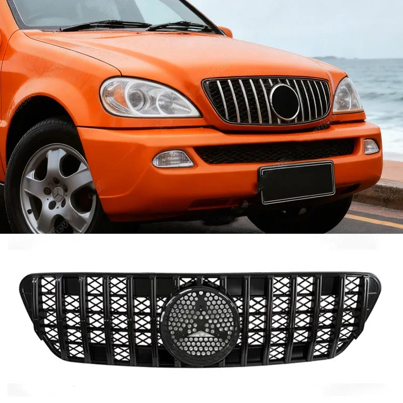 Grille Replacement - For Mercedes-Benz M-Class (ML) W163 1998-2004 GT/Diamond Styles ML350 ML230 ML320