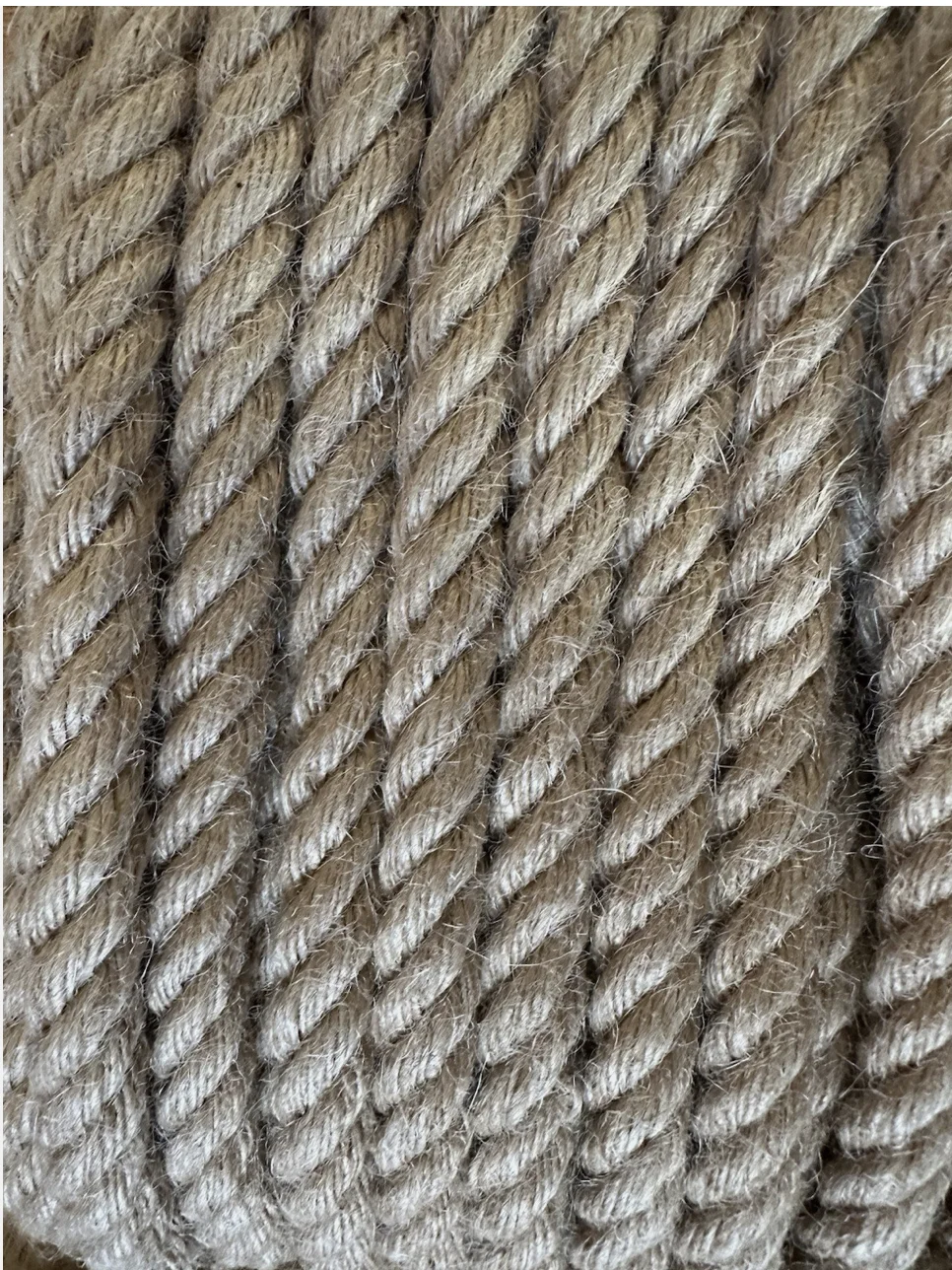 

Jute Rope 24mm x 5 / 10 Meter - Natural Hemp, Thick, Swing, Heavy Duty, Tug of War