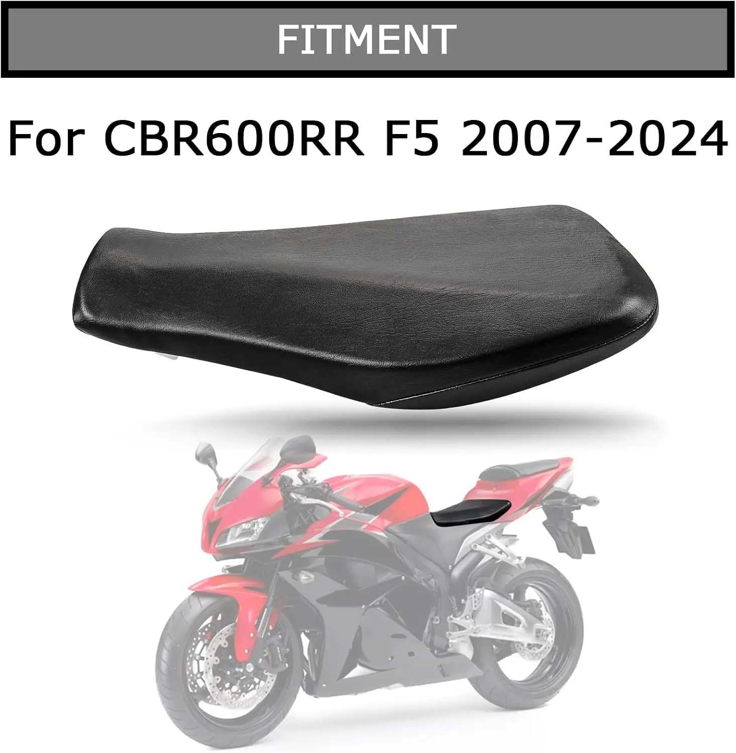Motorcycle Front Rider Driver Seat Cushion Pad Replacement for Honda CBR600RR F5 2007 2008 2009 2010 2011 2012 2013 2014 2015 2016 2017 2018 2019 2020 2021 2022 2023 2024 2025