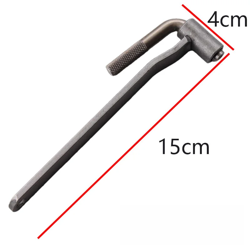 Valve Screw Wrench for Motorcycle Engine Servicing with Square Hole Geometry for Repeatable Adjustment Results