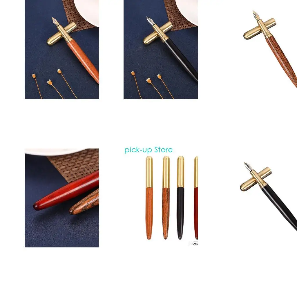 

Q5WA Винтажная перьевая ручка с поршневым наполнением, деловая ручка, вращающаяся для заправки, тонкий наконечник 0,5 мм, ручка