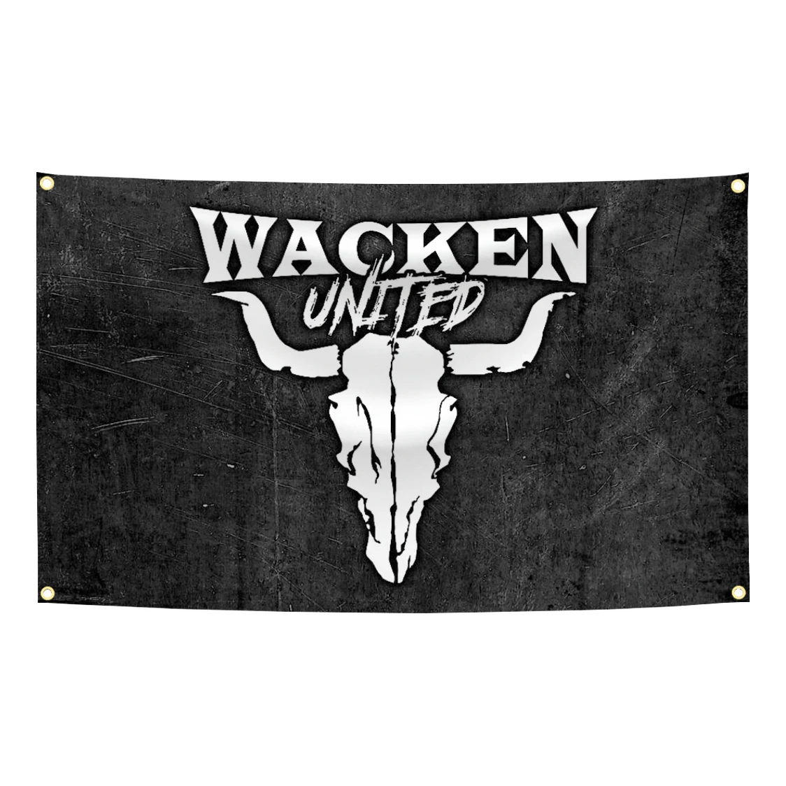 90 x 150 cm W-Wackens WOA Open Air 1990 Flaggen-Wandteppich, Polyester-Digitaldruck-Banner für Garagenwandkunst, Außendekoration