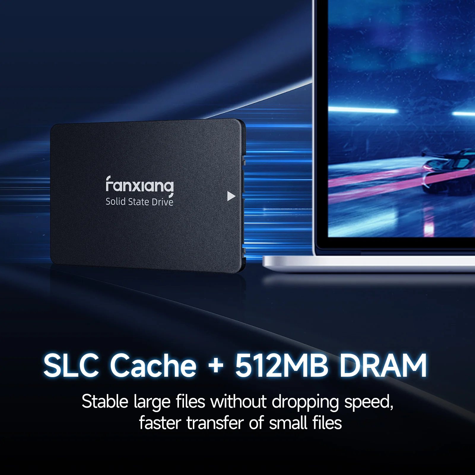 Imagem -04 - Fanxiang-disco de Estado Sólido Interno Sata Ssd com Cache Dram 25 Sata 1tb 2tb 4tb 560 Mbps Apto para Laptop pc Desktop