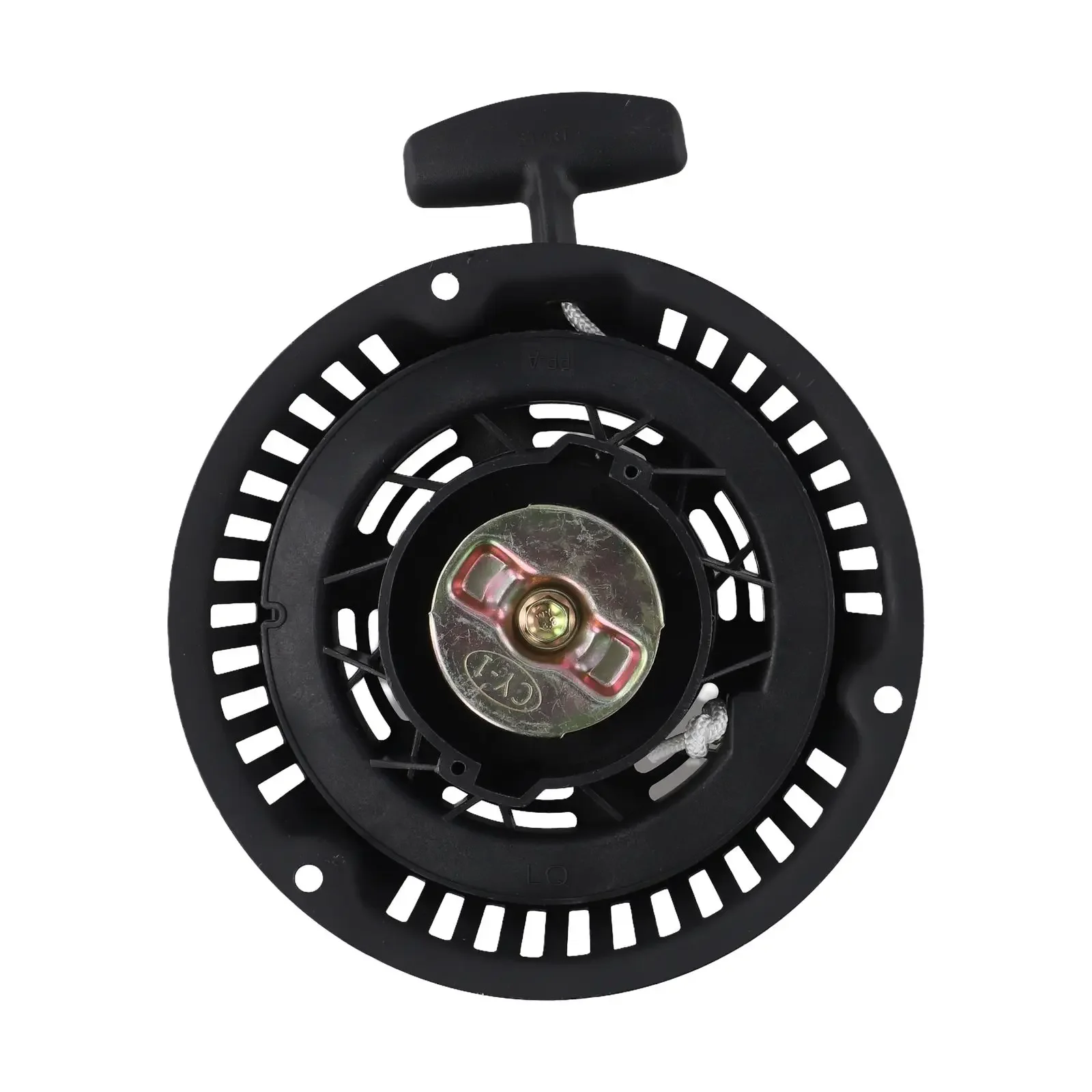 Schwarzer Rückstoßstarter, robuster Rückstoßstarter, Motorstarter, kompatibler Starter, optimale Leistung, Kompatibilität verschiedener Marken