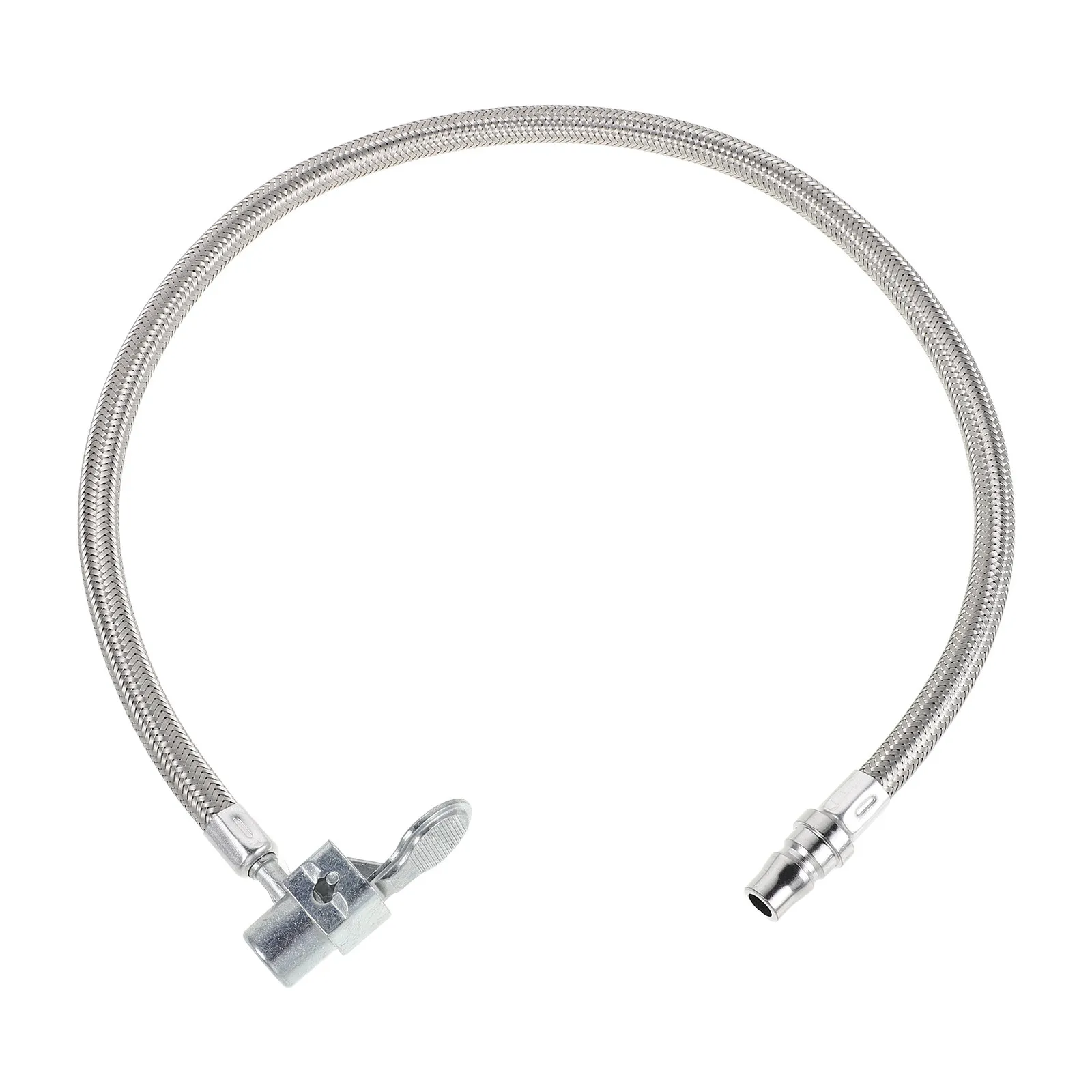 Tire Air Pump Hose Stainless Steel Inflator Extension Rapid Inflation Adapter for Bicycle Car Motorcycles Quick Inflation Nozzle