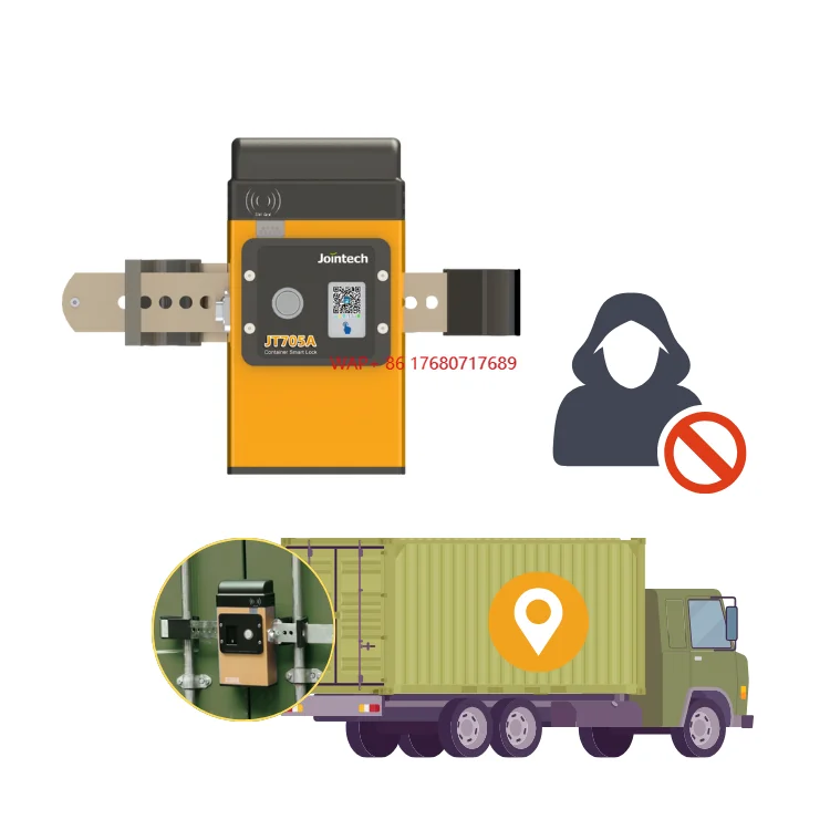 Cargo Security Padlock for Theft Prevention Shipping Intelligent Container Monitoring Padlock High Quality GPS Padlock