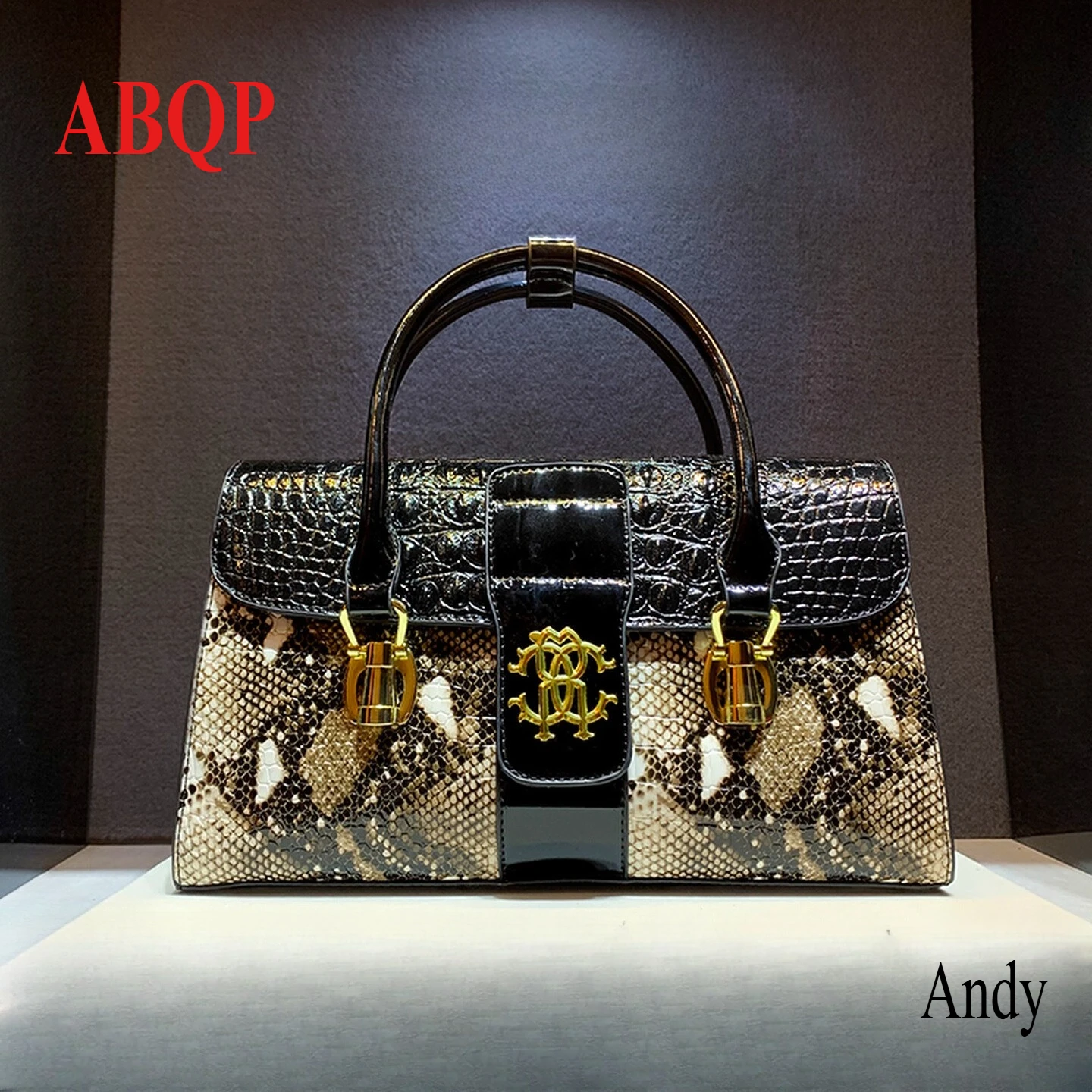 الأصلي مصمم المرأة حقيبة التمساح طباعة حمل الجلود الكتف الرافعة حمل الحقائب للنساء الساخن بيع #1