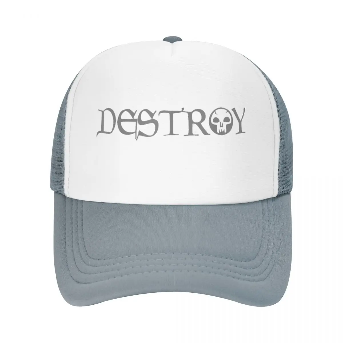 Destroy Black Magic Mana Symbol Mesh Baseball Cap Adult Trucker Worker Hats Magic The Gathering Adjustable Summer Sun Caps