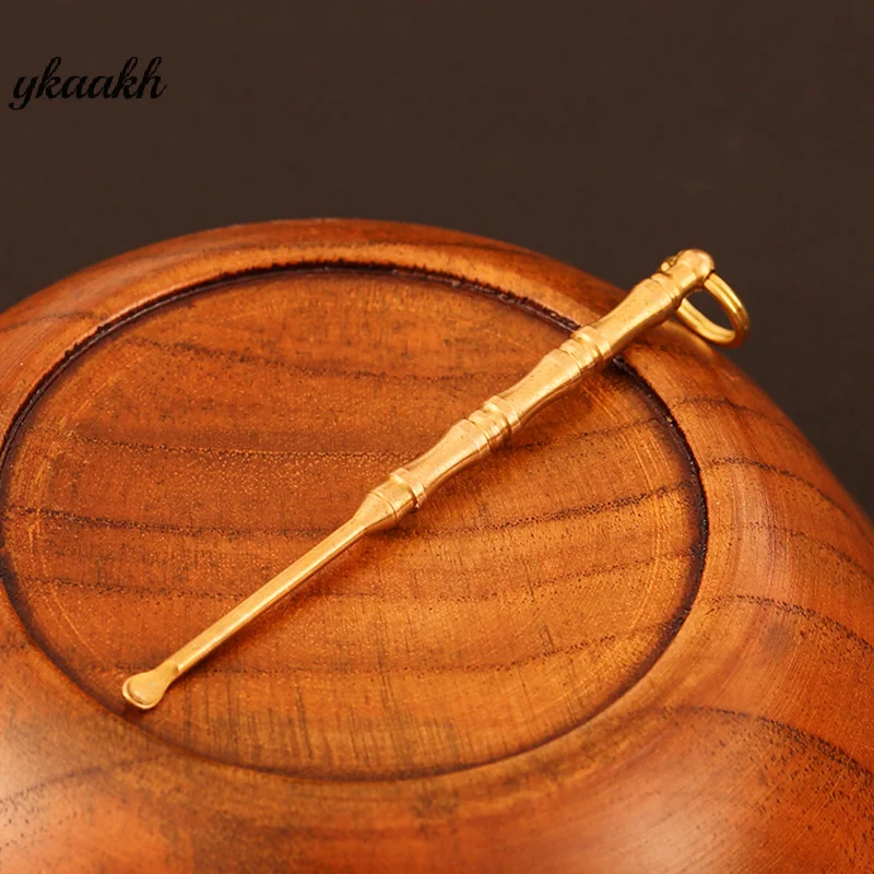 

Портативная медная ушная палочка, ложка для ушной серы, инструмент для чистки ушей, брелок, подвеска, уход за ушами