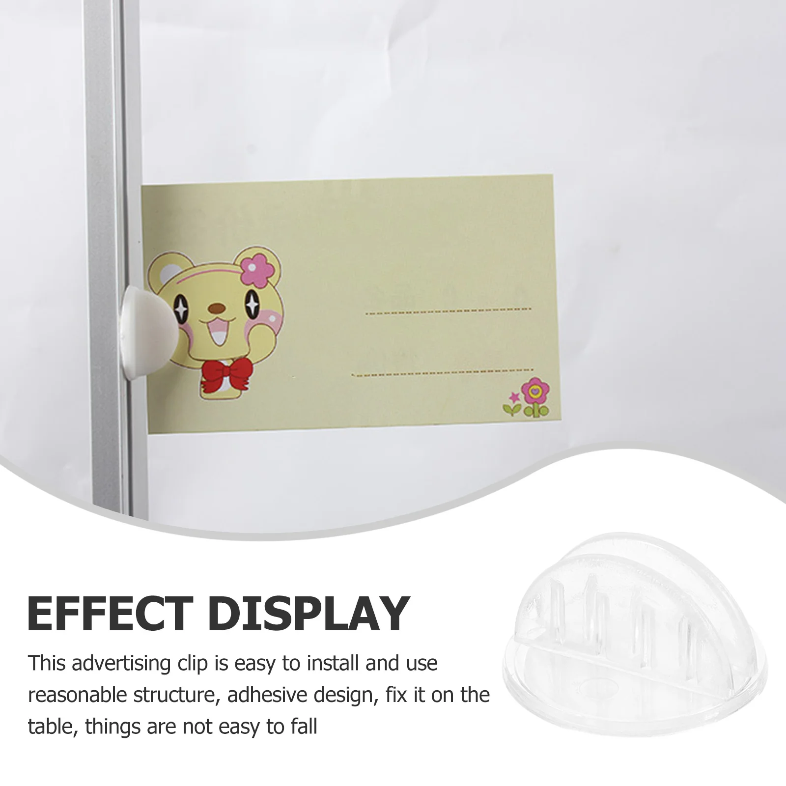 100 stücke Preisschild Halter Clips Kunststoff Einzelhandel Zeichen Display Klebstoff Tisch Zeichen Halter Für Shop Supermarkt Verwenden