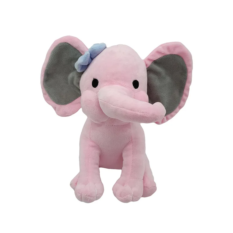 Bedtime Originals Twinkle Toes Pink Elephant Plush Toys Stuffed Choo Choo Express Plush Elephant Toys Humphrey Dolls Nursery