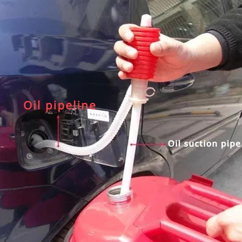 Car truck manual pump fuel gasoline diesel transfer suction cup manual fuel pump siphon water suction fuel transfer pump funnel