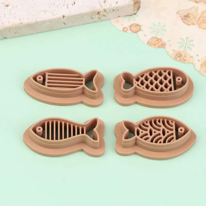 1/4pc Cute Fish Polymer Clay Cutter For Soft Ceramic Pottery DIY, Earrings Jewelry Cutting Mold